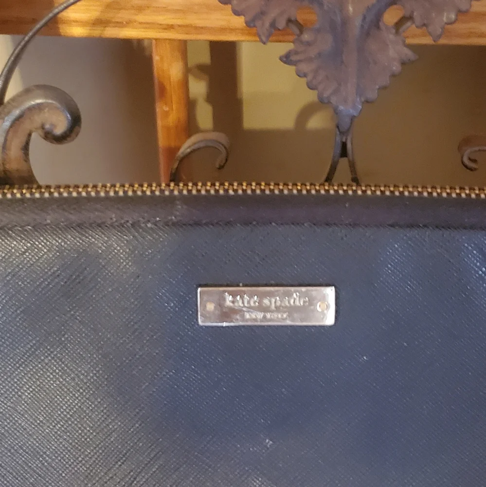 Kate Spade Black Saffiano Leather Laptop/IPad Bag